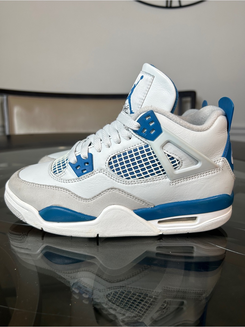 Nike Air Jordan 4 Retro Military Blue GS 2024 Grade School Size 5Y / 6.5 Women
